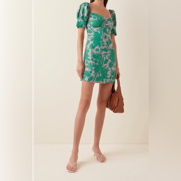 ALEXIS Pilou Floral Linen Mini Dress - Picture 7 of 9